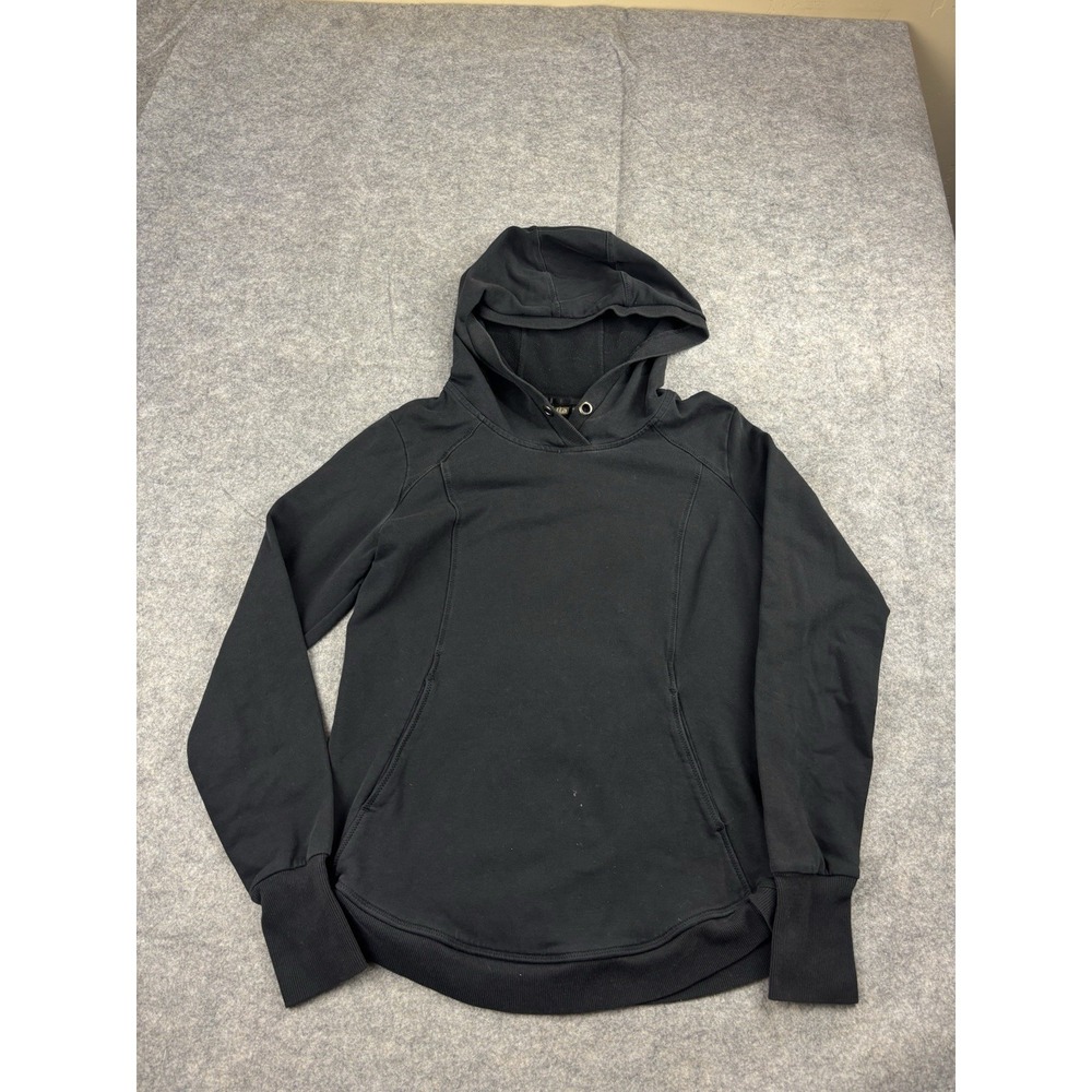 ZELLA Women's XS Black Hoodie Stretch Cozy Athleisure Pullover Gym Running‎ SEE